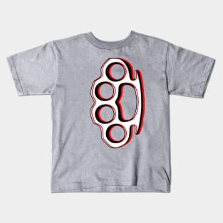 Brass Knuckles, Knuckle Duster, Tattoo Design Kids T-Shirt